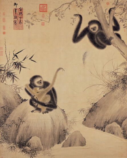 《戏猿图》