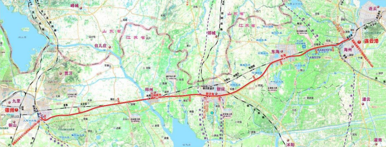 徐连高速铁路线路走向