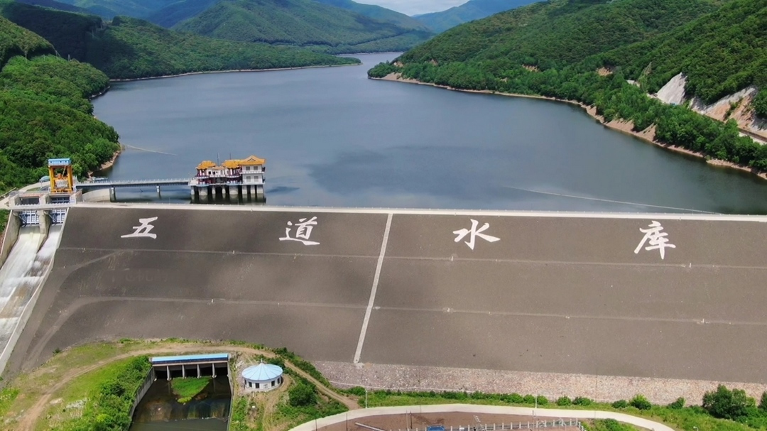 朝阳川河上的五道水库