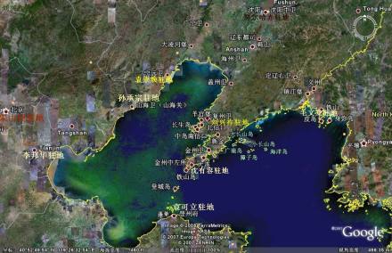 登州在明末辽海形势图中的位置