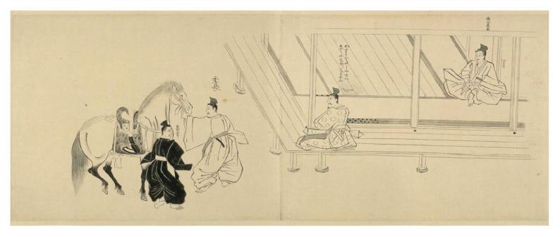 季长接受泰盛所赏之马