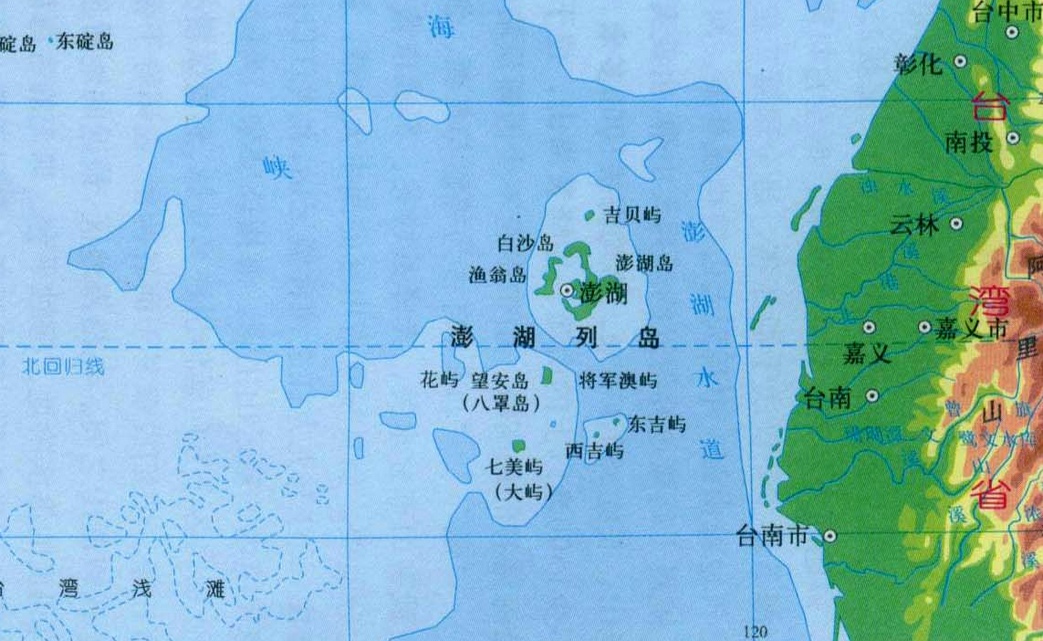 澎湖列岛地图
