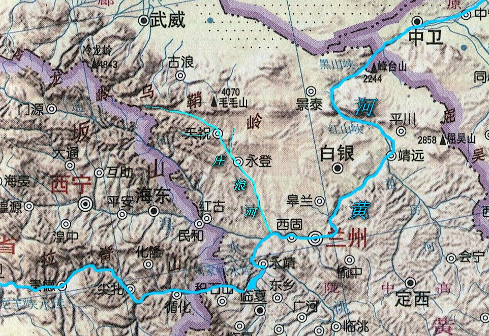 庄浪河地理位置及走向