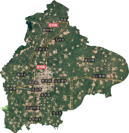 任丘市卫星地图