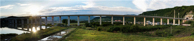 白龙江特大桥全景