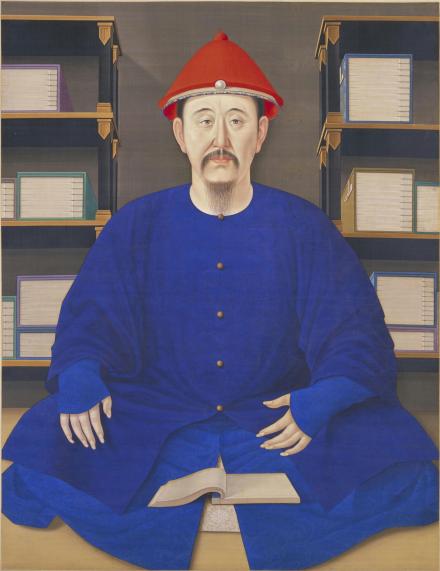 1699年康熙皇帝读书像（45岁）