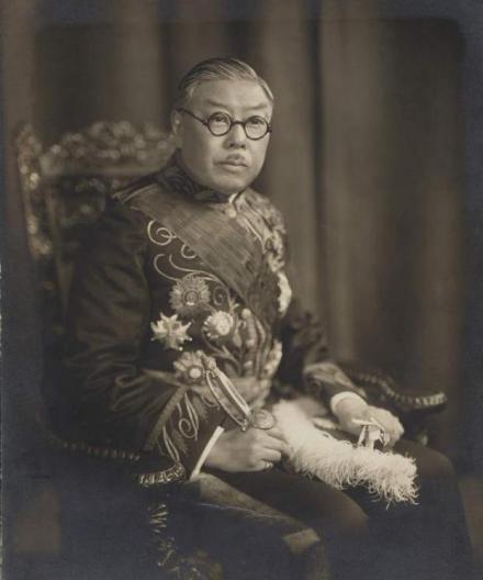 颜惠庆任北京政府国务总理时的照片，现藏弗吉尼亚大学图书馆 