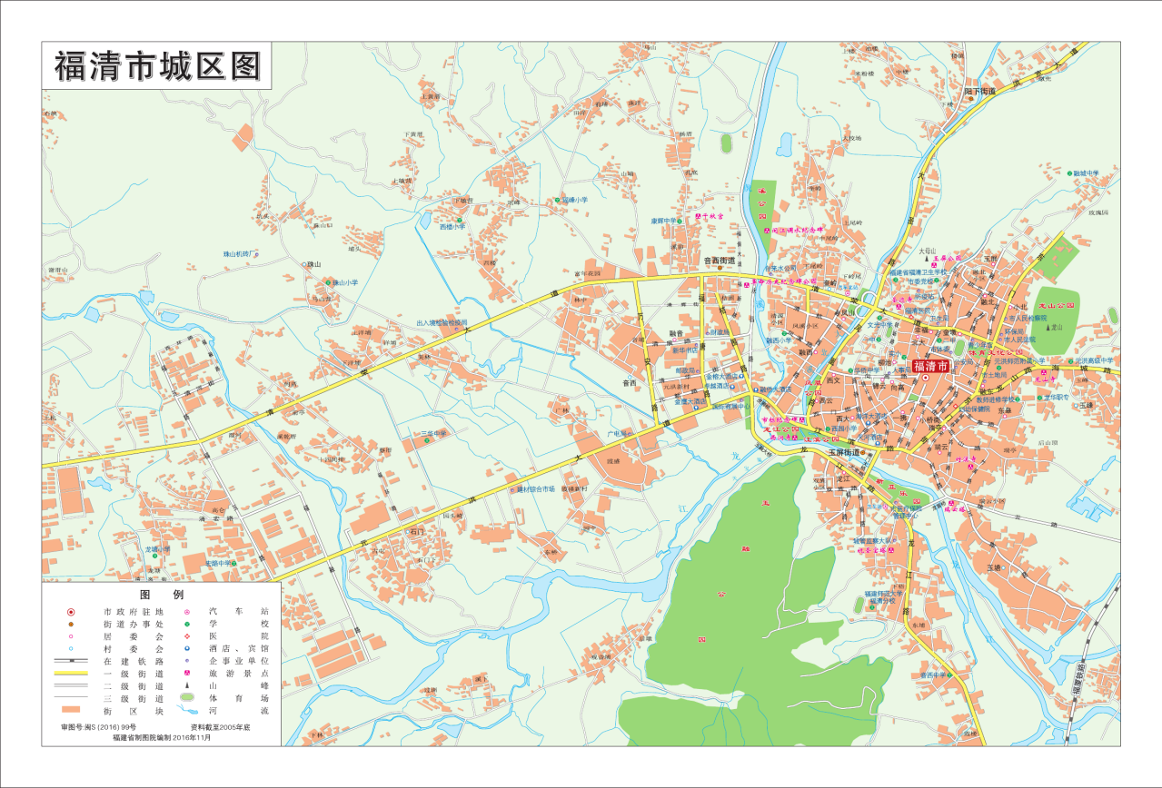 福清市城区地图