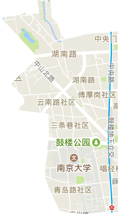湖南路街道电子地图
