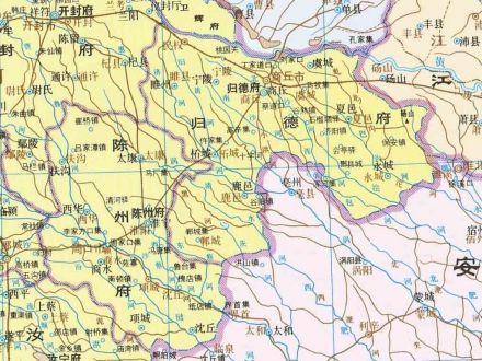 清朝至民国归德府地图