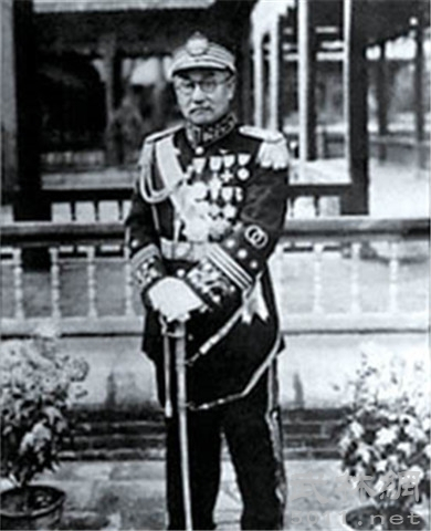 1945年在太原的阎锡山