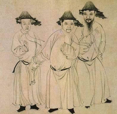 徐元文、姜宸英、朱彝尊三公画像