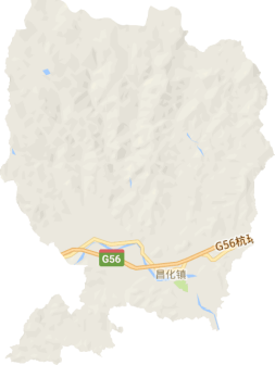 昌化镇地形图