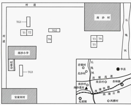 南沙遗址位置图