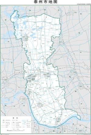  泰州市标准地图（基本要素版） 