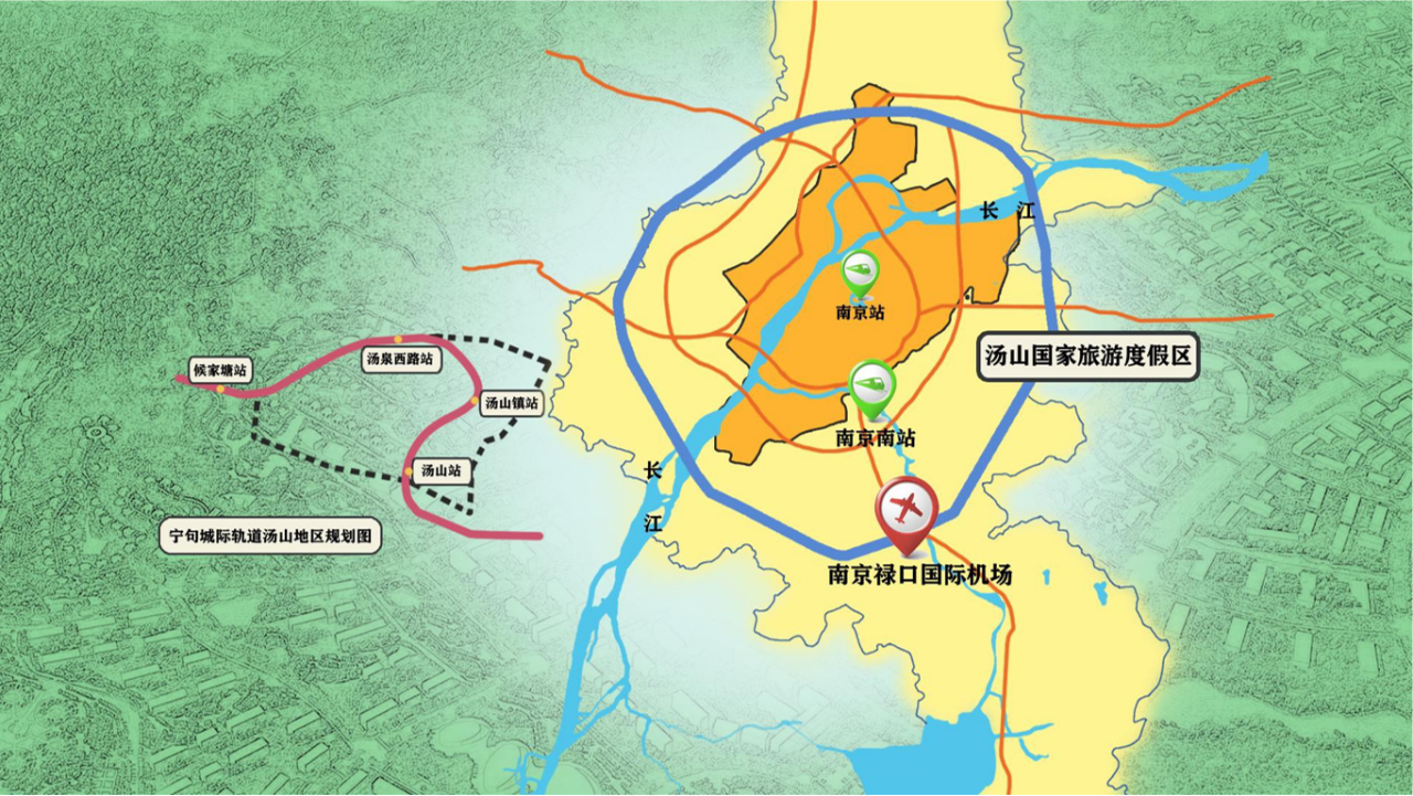 南京汤山温泉旅游度假区区位