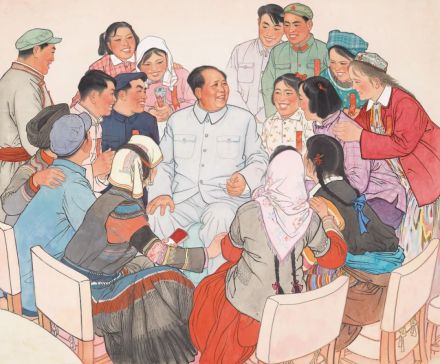 《毛主席和青年人在一起》