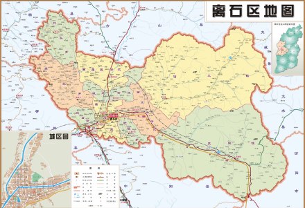  离石区地图