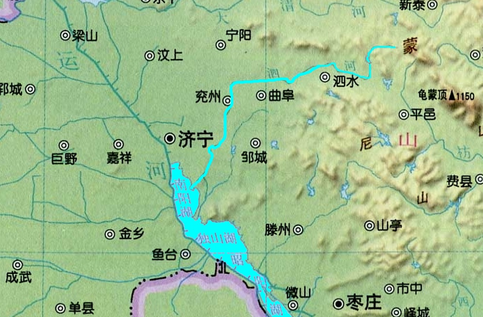 泗河的位置及流向