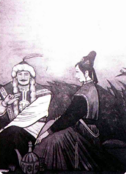 现代出版物中的完颜雍（左）形象 