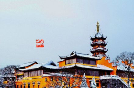 雪后的鸡鸣寺