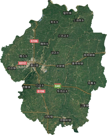 潢川县卫星地图
