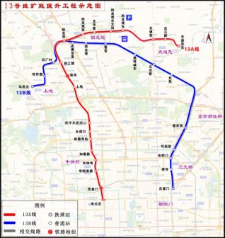 13A线和13B线