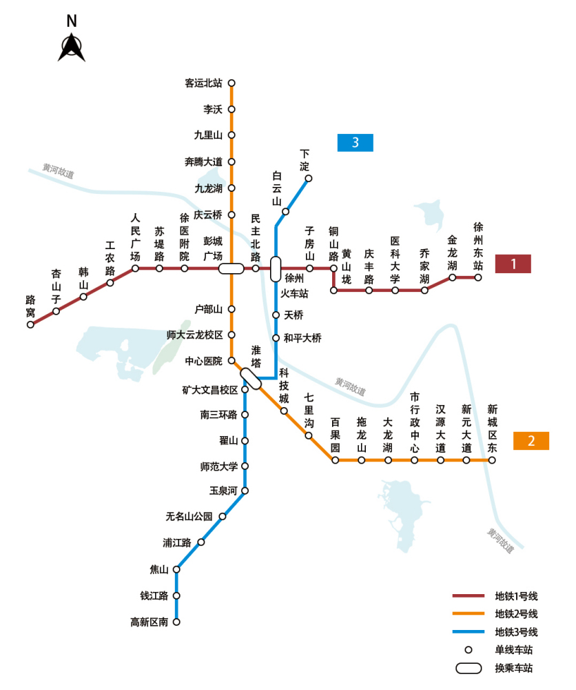 徐州地铁线路图