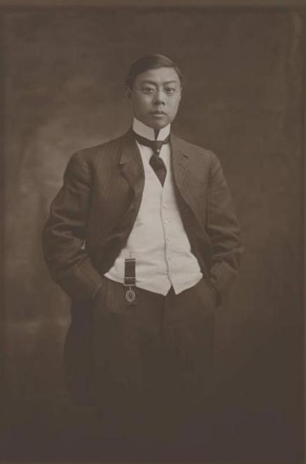 1908年任驻美使馆二等参赞的颜惠庆，弗吉尼亚大学图书馆藏 