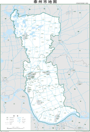  泰州市标准地图（政区版） 