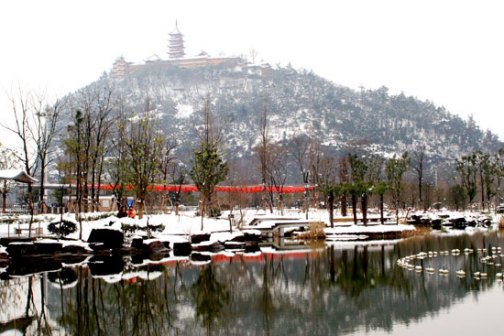 狼山冬景