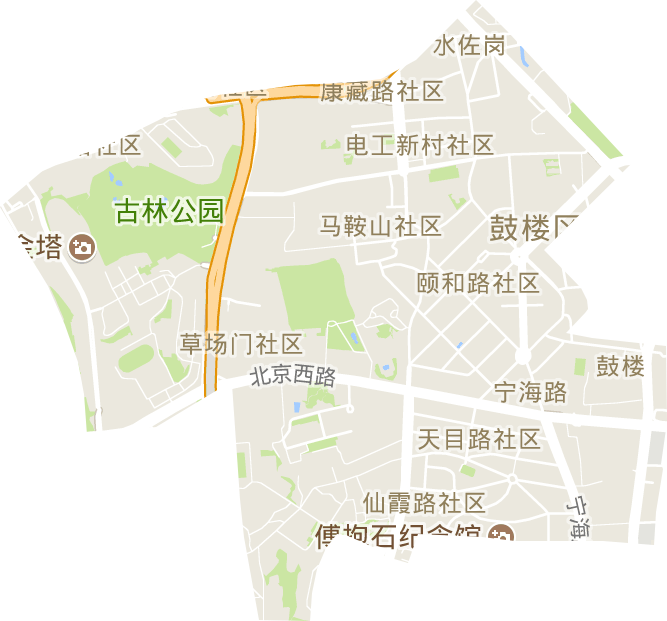 宁海路街道电子地图