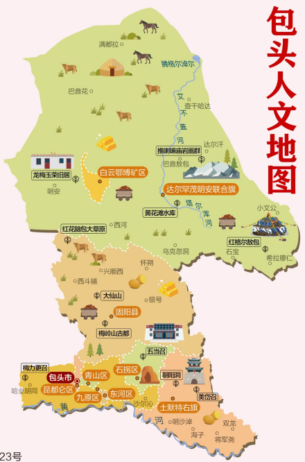 包头人文地图