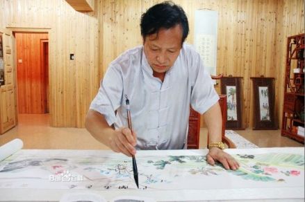 陈楚先生武夷山挥毫