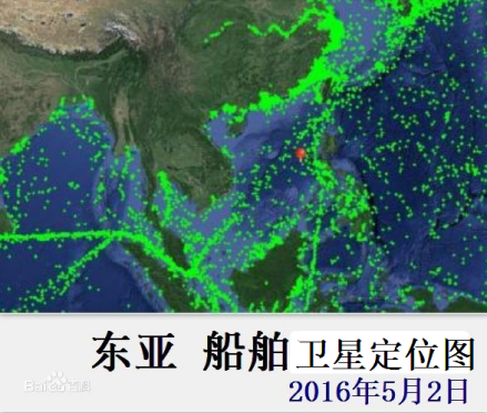 东亚船舶卫星定位图