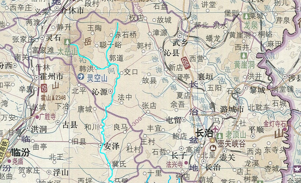 沁河河流走向