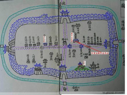 袁家山在睢州城池位置图