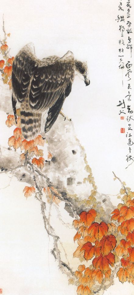 高剑父《秋鹰图》