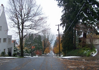雪后波特兰