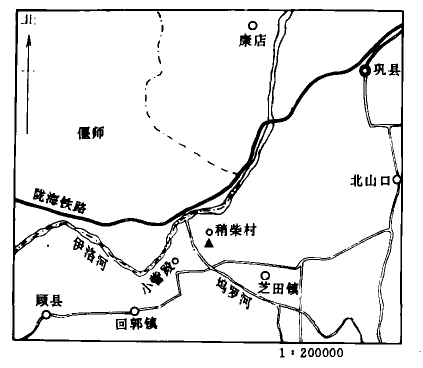 稍柴遗址位置图