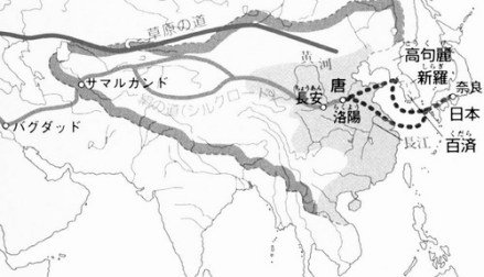遣唐使路线图