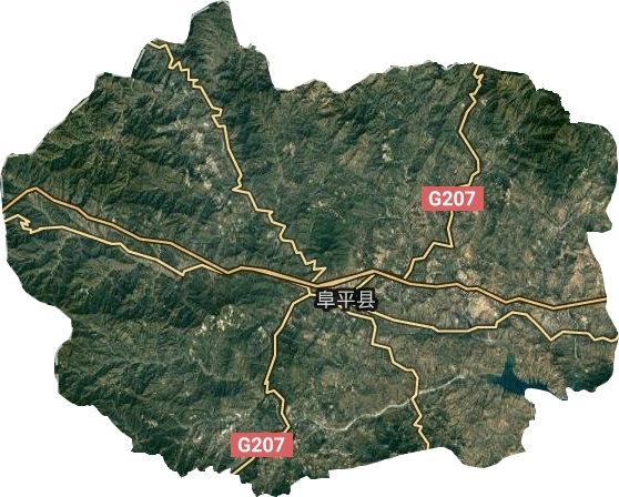 阜平县卫星地图