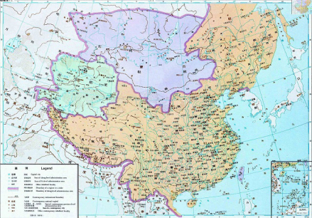 明成祖时期（1402年－1424年）明朝疆域 
