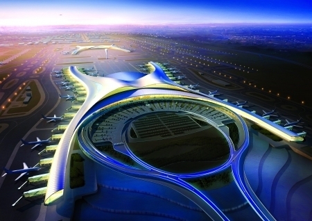 机场四期扩建工程效果图