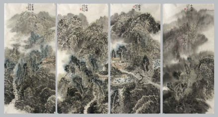 山水屏条