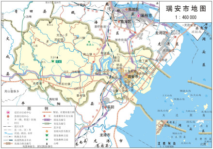  瑞安市地图