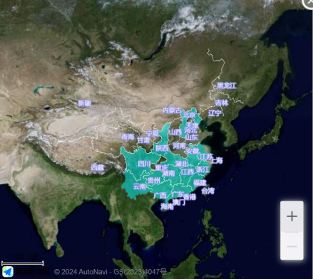 过路黄中国分布图 
