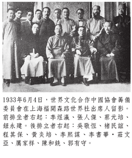 世界文化合作中国协会委员合影