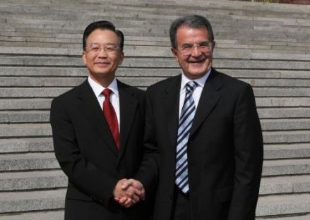 普罗迪与中国国务院总理温家宝