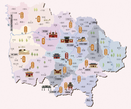 临汾人文地图